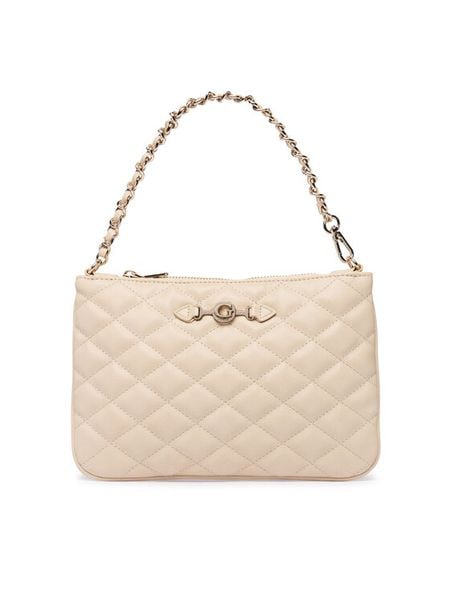 Guess Torebka PW7587 P6474 Beżowy jasny. Brązowe kopertówki Guess, z aplikacjami, ze skóry, bez dodatków. Za 264.99 zł.