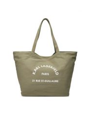 KARL LAGERFELD Torebka A1W50006 Khaki. Brązowe shopper bag KARL LAGERFELD, bez wzorów, z materiału, bez dodatków. Za 219.99 zł.