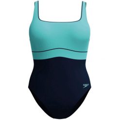 Damski kostium kąpielowy 1-częściowy Speedo Eco New Contour Eclipse. Niebieskie stroje jednoczęściowe Speedo, bez wzorów, sportowe. W wyprzedaży za 245.00 zł.