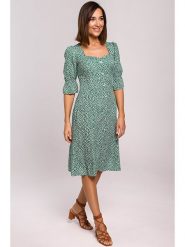 Stylove Sukienka w kolorze zielonym rozmiar: XL. Zielone sukienki Stylove, xl, bez wzorów, bez kołnierzyka, bez ramiączek, midi. Za 207.39 zł.