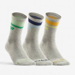 Skarpety sportowe New Balance wysokie x3. Szare skarpetki New Balance, bez wzorów, z bawełny. Za 69.99 zł.
