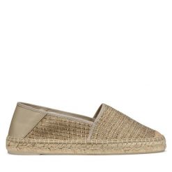Espadryle Geox. Brązowe espadryle Geox, bez wzorów, bez obcasa. Za 339.99 zł.