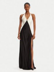 Bardot Sukienka koktajlowa Yve Contrast Halter 59315DB3 Czarny Regular Fit. Czarne sukienki Bardot, bez wzorów, z wiskozy, wizytowe, bez kołnierzyka, bez ramiączek. Za 379.99 zł.