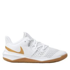 Buty do siatkówki damskie, W Zoom Hyperspeed Court Se. Białe buty treningowe Nike, bez wzorów, z materiału, przed kostkę, bez zapięcia, do siatkówki. Za 382.50 zł.