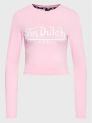 Von Dutch Bluzka Blair 6 224 012 Różowy Slim Fit. Czerwone bluzki Von Dutch, m, bez wzorów, z bawełny, bez kołnierzyka, bez ramiączek. Za 129.99 zł.