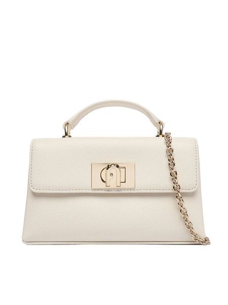 Furla Torebka 1927 Mini WE00423 ARE000 CN PNN00 Écru. Kopertówki Furla, bez wzorów, ze skóry, wizytowe, bez dodatków. Za 1,149.00 zł.