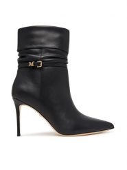 Marciano Guess Botki G6BZ29 L0228 Czarny. Czarne botki Marciano Guess, z aplikacjami, ze skóry, bez obcasa, na szpilce, bez zapięcia. Za 1,649.00 zł.