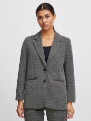 ICHI Marynarka 20119852 Szary Regular Fit. Szare marynarki i żakiety ICHI, l, bez wzorów, z syntetyku, bez ramiączek. Za 179.99 zł.