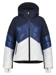 LUHTA Kurtka zimowa "Lammasoaivi" w kolorze granatowo-białym rozmiar: 40. Białe kurtki Luhta, na zimę, bez wzorów, z puchu, bez kaptura. Za 565.65 zł.