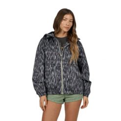 Damska wiatrówka Salty Crew Barrier. Brązowe kurtki przejściowe sportowe SALTY CREW, bez wzorów, z softshellu, bez kaptura, trekkingowe. Za 340.00 zł.