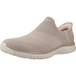 Buty SKECHERS SLIP-INS VIRTUE - SLEEK Jasnobrązowy. Brązowe buty trekkingowe Skechers, bez wzorów, z tkaniny, bez zapięcia, trekkingowe. Za 332.99 zł.