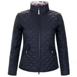 Kurtka jeździecka młodzieżowa Start Ruby pikowana, lekka. Niebieskia kurtki START, m, z aplikacjami, z materiału, młodzieżowe, bez kaptura. Za 246.99 zł.