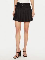 Guess Spódnica mini W5RD75 WGXM2 Czarny Regular Fit. Czarne spódnice Guess, m, z aplikacjami, z syntetyku, mini. Za 359.99 zł.
