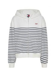 Tommy Jeans Bluza Script Logo DW0DW20303 Biały Boxy Fit. Białe bluzy Tommy Jeans, xl, bez wzorów, z bawełny, bez kaptura. Za 319.99 zł.