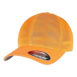 Czapka Z Daszkiem 360 Omnimesh. Szare czapki z daszkiem FLEXFIT, bez wzorów, z bawełny. Za 93.99 zł.