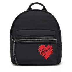 Plecak KARL LAGERFELD. Czarne plecaki KARL LAGERFELD, bez wzorów, bez dodatków. Za 579.99 zł.