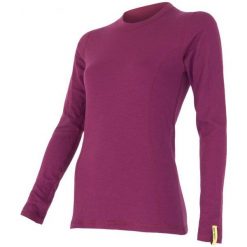 Sensor Koszulka Termoaktywna Z Długim Rękawem Double Face Merino Wool W Lila Xl. Bielizna termoaktywna damska marki Sensor. W wyprzedaży za 165.00 zł.