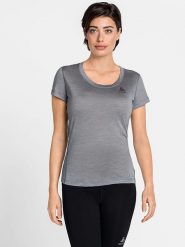 Odlo Koszulka sportowa "Merino130" w kolorze szarym rozmiar: M. Szare t-shirty sportowe ODLO, m, bez wzorów, z lyocellu, bez ramiączek, outdoorowe. Za 152.26 zł.