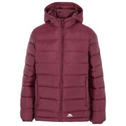 Elegancka Kurtka Damska. Fioletowe kurtki Trespass, l, bez wzorów, z materiału, eleganckie, z kapturem. Za 190.99 zł.