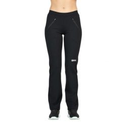 Długie legginsy damskie 8406 czarne - boot cut. Czarne legginsy bez wzorów, z elastanu, długie. Za 251.65 zł.