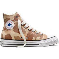 Buty sportowe Converse Chuck Taylor Throwback. Brązowe buty treningowe Converse, bez wzorów, z materiału, bez zapięcia. Za 590.00 zł.