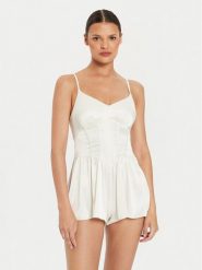 Dorina Piżama D001351SW004 Écru Regular Fit. Piżamy Dorina, xxl, bez wzorów, z syntetyku, bez kołnierzyka, bez ramiączek. Za 49.99 zł.