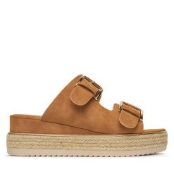 Espadryle JENNY. Brązowe espadryle Jenny, bez wzorów, bez obcasa. Za 109.99 zł.
