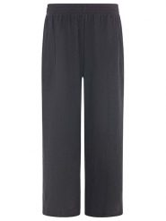 Zwillingsherz Muślinowe spodnie w kolorze czarnym rozmiar: onesize. Czarne spodnie materiałowe Zwillingsherz, bez wzorów, z bawełny. Za 145.60 zł.