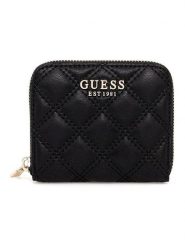 Guess Portfel w kolorze czarnym - 11 x 9,5 cm rozmiar: onesize. Czarne portfele Guess, z aplikacjami. Za 179.95 zł.