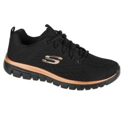 Buty Skechers Get Connected, Kobiety. Czarne buty sportowe lifestyle Skechers, bez wzorów, z materiału, bez zapięcia, trekkingowe, skechers sport. Za 199.99 zł.