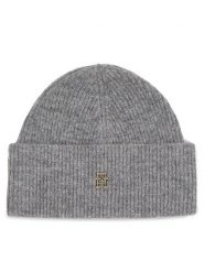Tommy Hilfiger Czapka Th Evening Beanie AW0AW15319 Szary. Szare czapki zimowe Tommy Hilfiger, bez wzorów, z syntetyku. Za 349.99 zł.