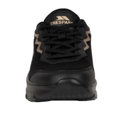 Trampki Damskie Sportowe Ave. Czarne buty sportowe lifestyle Trespass, bez wzorów, sportowe, bez zapięcia. Za 228.99 zł.
