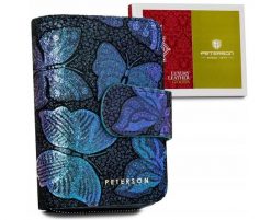 Skórzany portfel damski z systemem RFID — Peterson. Portfele Peterson, bez wzorów, ze skóry. Za 114.00 zł.