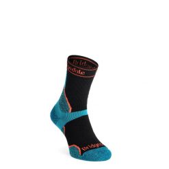 Skarpety biegowe damskie Bridgedale Trail Run Midweight T2 Merino Sport Crew. Czarne skarpetki Bridgedale, bez wzorów. Za 76.99 zł.