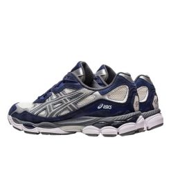 Buty do chodzenia dla dorosłych ASICS Gel-NYC Yankees. Niebieskie buty do biegania ASICS, bez wzorów, z materiału, bez zapięcia, do biegania. Za 2,600.83 zł.