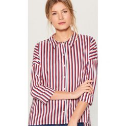 Koszula oversize z dekoltem na plecach - Czerwony. Koszule marki Mohito. Za 89.99 zł.