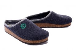DR. BRINKMANN 320094-05 navy, kapcie damskie. Niebieskie kapcie Dr. Brinkmann, bez wzorów. Za 204.90 zł.