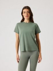 Bjorn_borg BORG SPORTS T-SHIRT z recyklowanego poliestru. Zielone t-shirty sportowe Björn Borg, xs, bez wzorów, bez ramiączek, na fitness i siłownię. Za 194.00 zł.