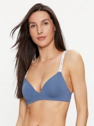 Tommy Hilfiger Biustonosz bezfiszbinowy UW0UW03821 Niebieski. Niebieskie biustonosze Tommy Hilfiger, bez wzorów, z bawełny. Za 129.99 zł.