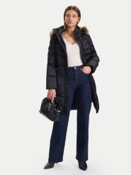 Guess Kurtka puchowa W5BL30 W2802 Czarny Regular Fit. Czarne kurtki Guess, xxl, z aplikacjami, z puchu, bez kaptura. Za 906.50 zł.