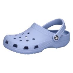 Klapki Crocs Classic Sabot U Dorośli. Niebieskie klapki Crocs, bez wzorów, z materiału, bez obcasa, bez zapięcia. Za 314.99 zł.
