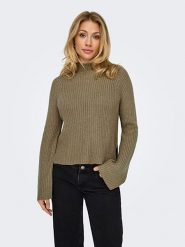 JDY Sweter w kolorze brązowym rozmiar: XL. Brązowe swetry JDY, xl, bez wzorów, ze splotem, bez ramiączek. Za 66.47 zł.