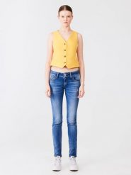 LTB Dżinsy - Slim fit - w kolorze niebieskim rozmiar: W33/L36. Niebieskie jeansy LTB, l, z aplikacjami, ze skóry, klasyczne. Za 119.12 zł.