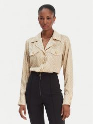 Marciano Guess Koszula 6RGH12 7435A Beżowy Regular Fit. Brązowe koszule Marciano Guess, z aplikacjami, z syntetyku, bez kołnierzyka, bez ramiączek. Za 799.99 zł.