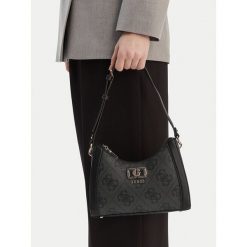 Torebka Guess. Czarne torebki klasyczne Guess, z aplikacjami, klasyczne, bez dodatków. Za 357.99 zł.