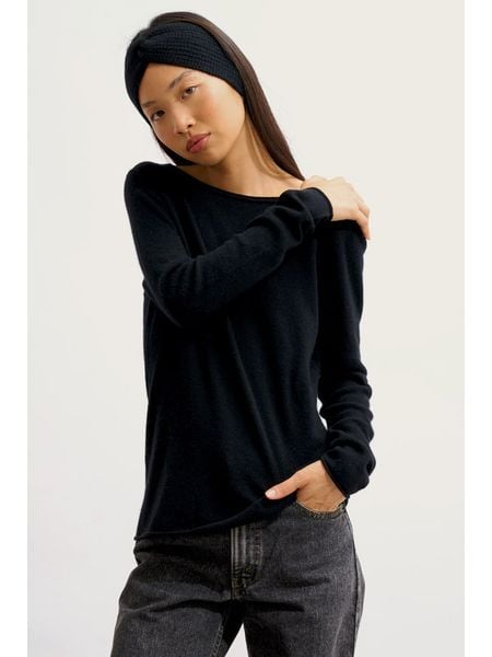 AUTHENTIC CASHMERE Kaszmirowy sweter "Criou" w kolorze czarnym rozmiar: XL. Czarne swetry AUTHENTIC CASHMERE, xl, bez wzorów, z kaszmiru, bez ramiączek. Za 347.99 zł.