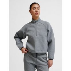 Bluza damska z zamkiem 1/2 Hummel Tech. Szare bluzy Hummel, na zimę, bez wzorów, bez ramiączek, bez kaptura. Za 300.50 zł.