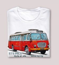Jelcz 272 MEX — koszulka (Kolor koszulki: biały; Rozmiar: XL (męska); Rodzaj nadruku: Jelcz 272 MEX). Białe bluzy bez kaptura nikiniki, m, bez wzorów, z bawełny, bez kaptura. Za 89.00 zł.
