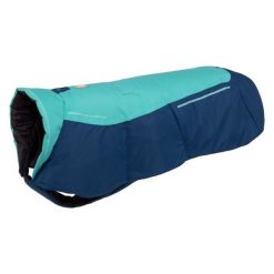 Kurtka przeciwdeszczowa dla psa Ruffwear Vert Jacket. Zielone kurtki przeciwdeszczowe RUFFWEAR, xs, bez wzorów, bez kaptura, outdoorowe. W wyprzedaży za 360.65 zł.