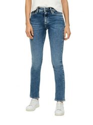 S.OLIVER RED LABEL Dżinsy - Slim fit - w kolorze niebieskim rozmiar: 38/L30. Niebieskie jeansy s.Oliver RED LABEL, l, z aplikacjami, ze skóry, klasyczne. Za 109.78 zł.